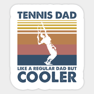 Tennis Dad Vintage Gift Father's Day Sticker